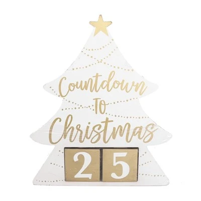 ნაძვის ხის Countdown კალენდარი ხის ნიშანი